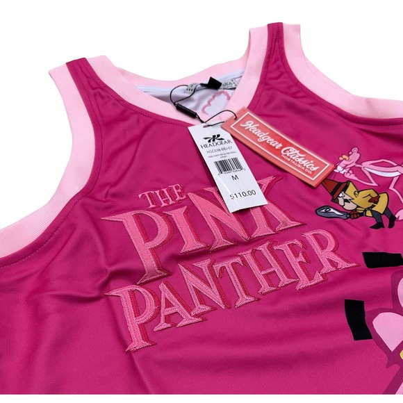 Pink Panther The Inspector Men's Headgear Classics Embroidered Basketball Jersey - Picture 3 of 4